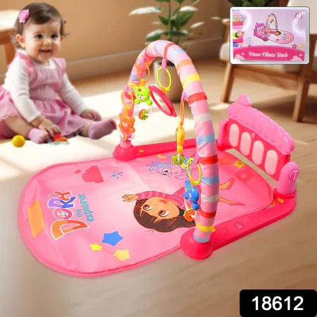 2in1 Baby Kick And Play Piano Gym Mat Fitness Rack (1 Set) - Zidbik