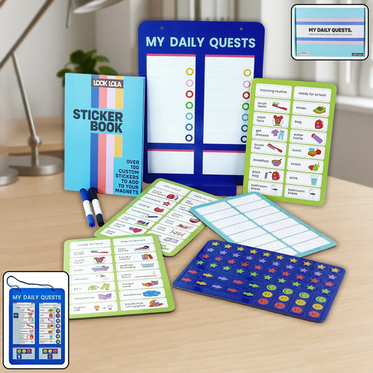 Magnetic Board Sticker Book Activity Cards (1 Set) - Zidbik