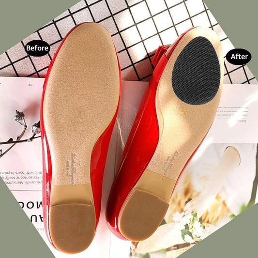 Non-slip Shoe Pads Rubber Shoe Sole Protector Pads Self-adhesive Shoe Grips Pads Stickers Non Skid For Ladies Shoes High Heels Boots (1pc) - Zidbik