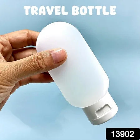 Small Plastic Travel Bottle Set Travel Shampoo And Conditioner Bottles (1 Pc 60 Ml Approx Mix Color) - Zidbik