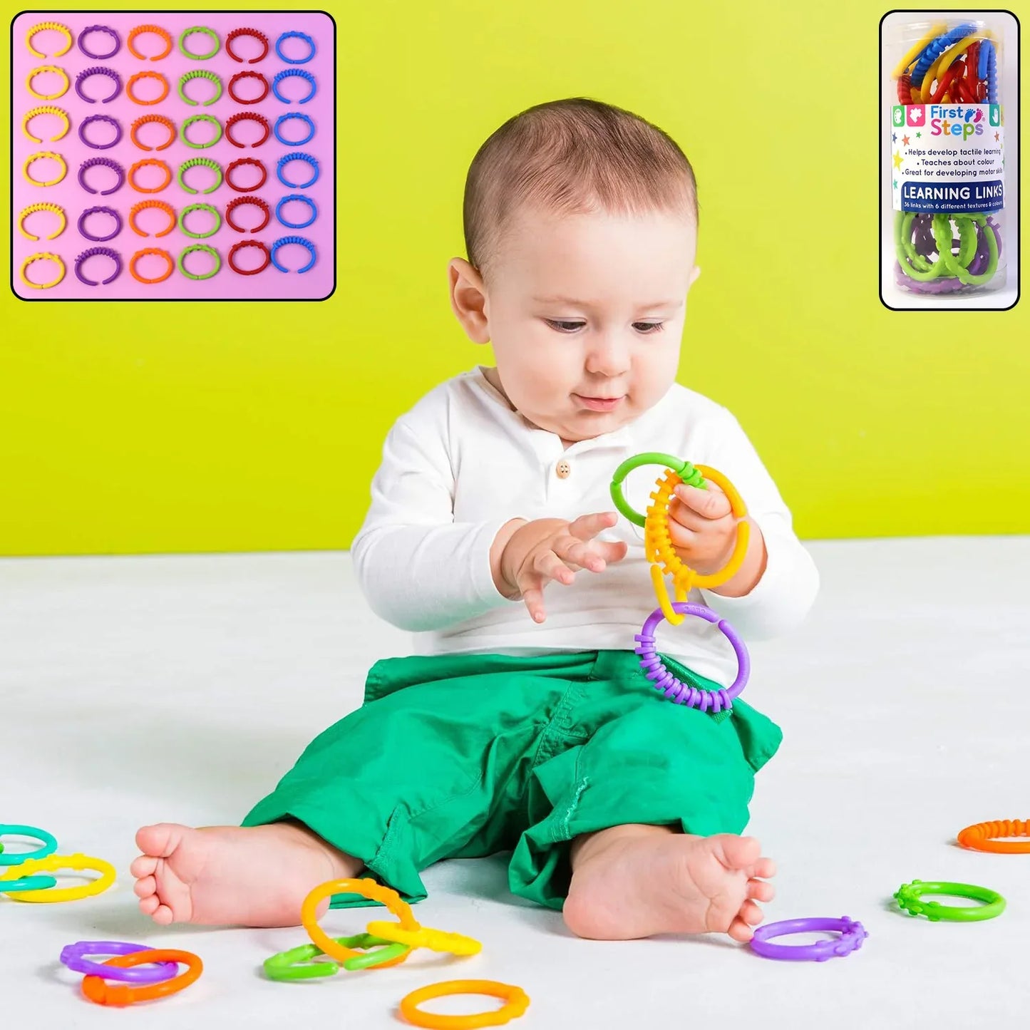 Baby Learning Links Educational Toy (36 Pc Set) - Zidbik