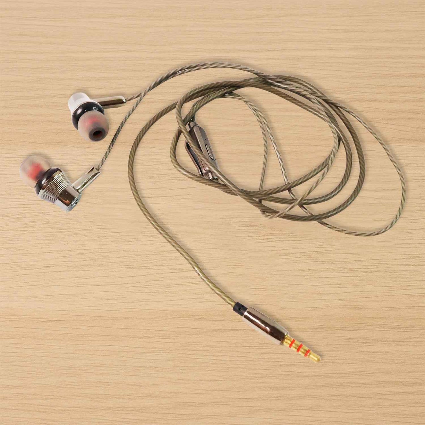 Premium Wired Earphones With Mic - (1 Pc)
