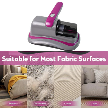 0227 Powerful Suction Portable Handheld Vacuum Cleaner - Low Noise Vacuum Cleaner For Bed - Cordless Vacuum Cleaner For Car Seat Crevices Pillows Mattresses Sofas Wireless Anti Dust And Mite Cleaner - Zidbik
