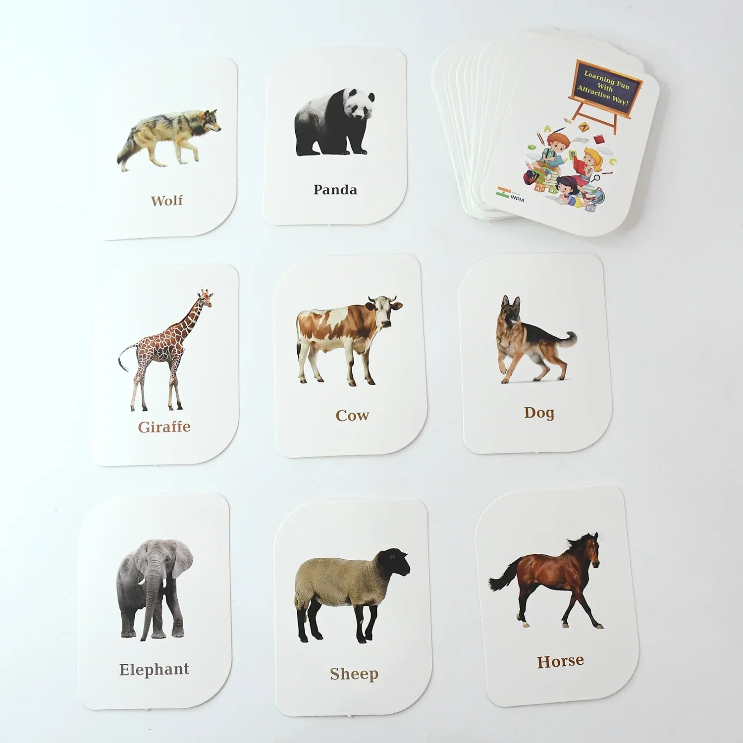 Kidkraft 32-piece Animal Flash Cards Set - Zidbik