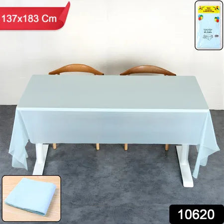 Waterproof Disposable Plastic Table Cover 137 183 Cm - Zidbik