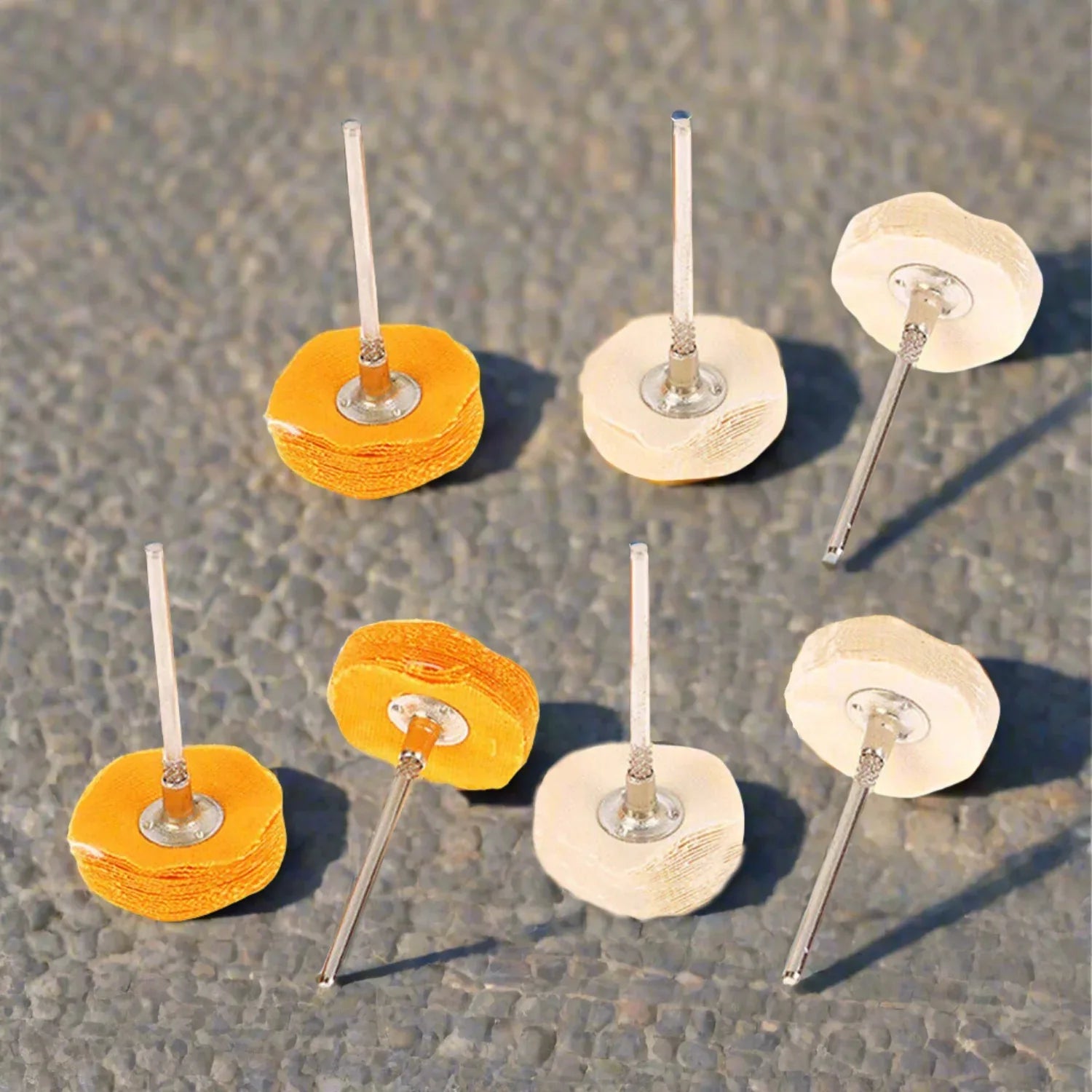 Polisher Buffer Wheel Polishing Buffing Pad Brush For Rotary Drill Bit (7 Pcs Set) - Zidbik