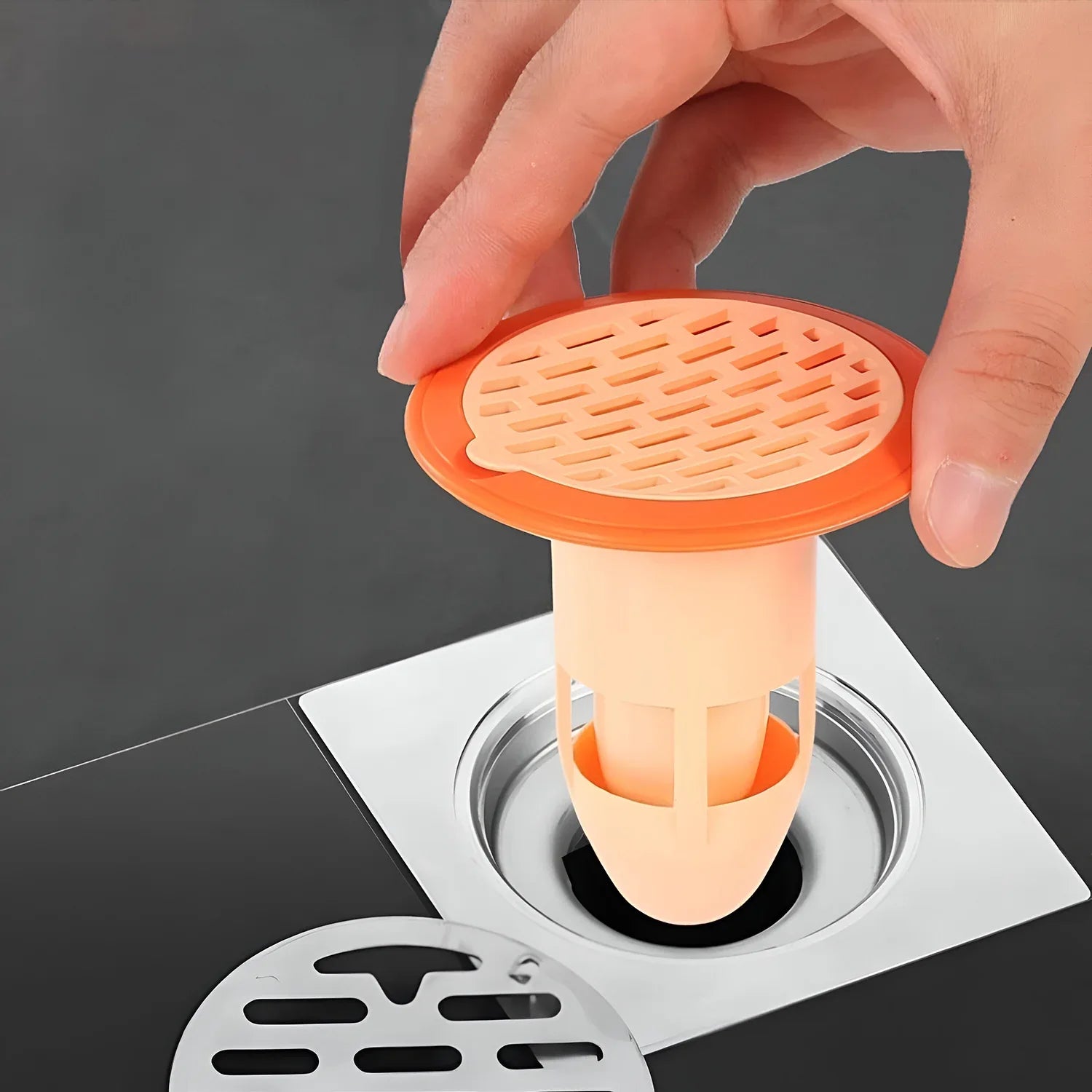 Bathroom Kitchen Plastic Drain Strainer (1 Pc) - Zidbik