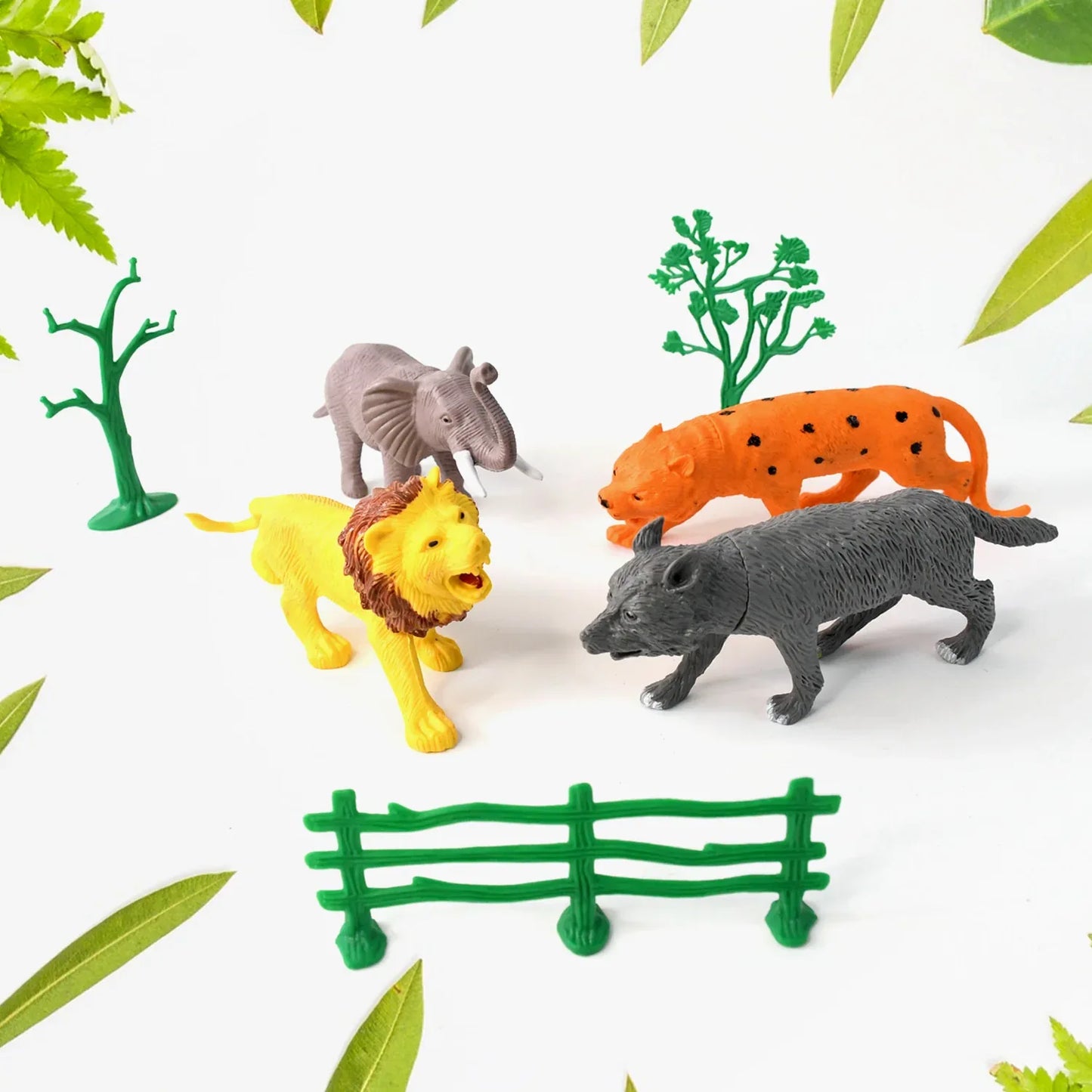Ttg Small Wild Animal Toy Set For Kids (Pack Of 4 Animals) - Zidbik