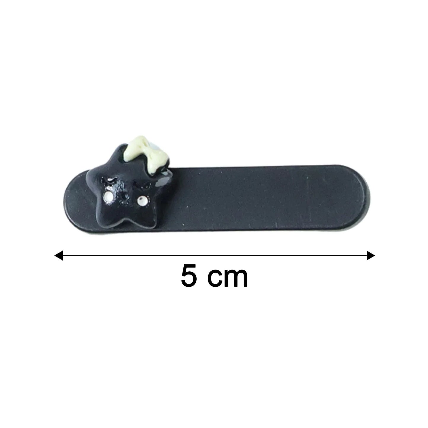 Cute Cat Design Premium Matte Finish Hair Clips (4 Pc) - Zidbik