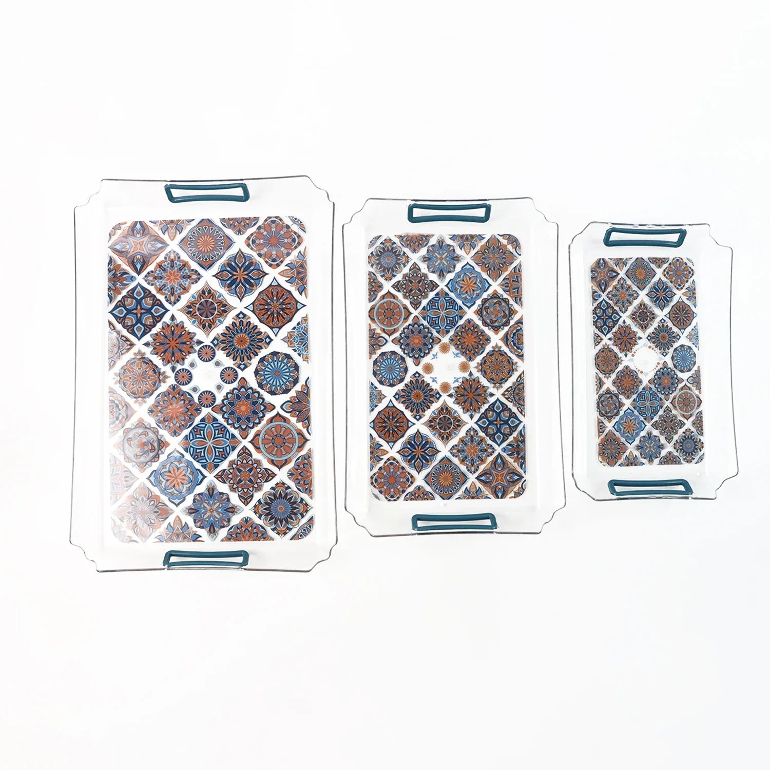 Supermom 3-piece Multipurpose Serving Tray - (3 Pc Set) - Zidbik