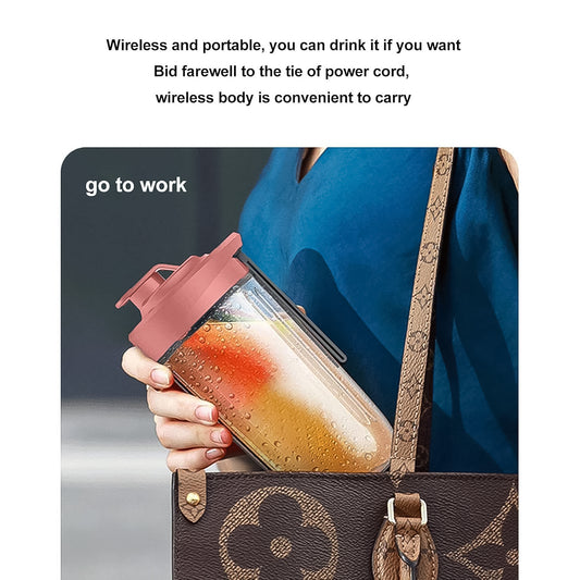 Portable Small Juicer Blender With Water Bottle  Cup (2 Pc Set) - Zidbik