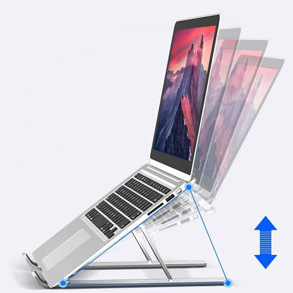 Metal Portable Laptop Stand With 7 Adjustable Angles (1 Pc) - Zidbik