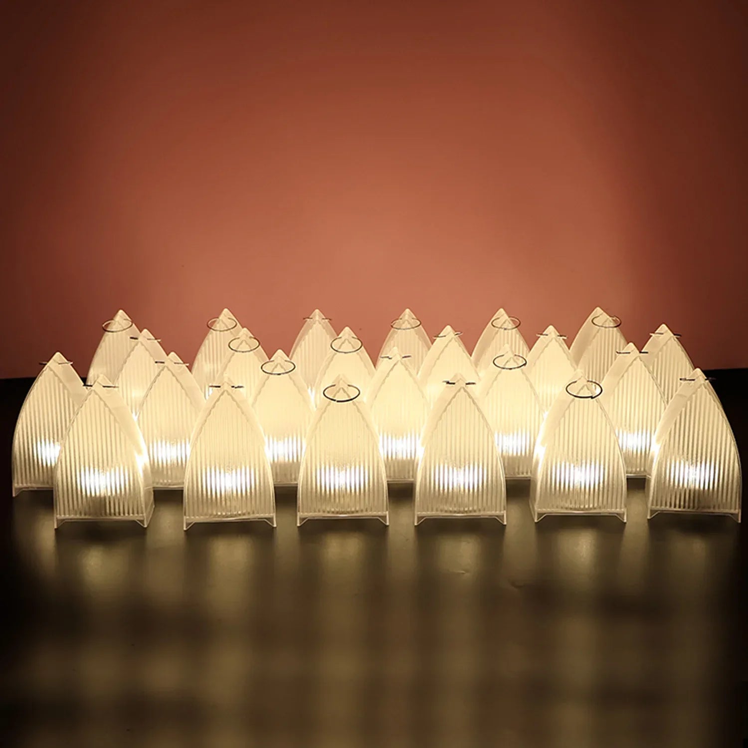 Transparent Decorative Led Candle Lights (24 Pc) - Zidbik