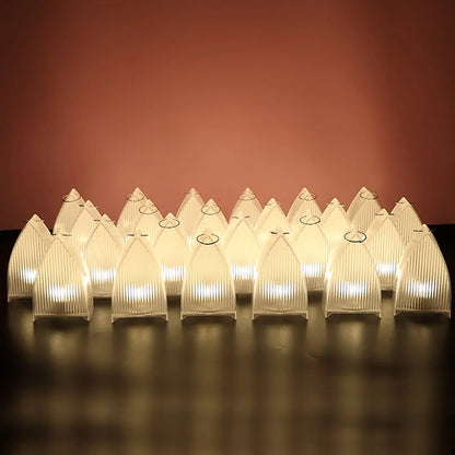Transparent Decorative Led Candle Lights (24 Pc) - Zidbik