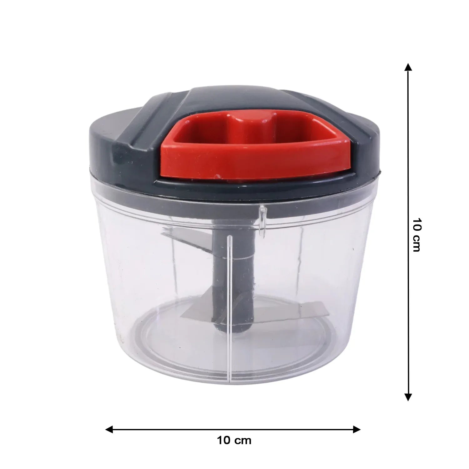 Compact Manual Hand-press Vegetable Chopper (1 Pc) - Zidbik
