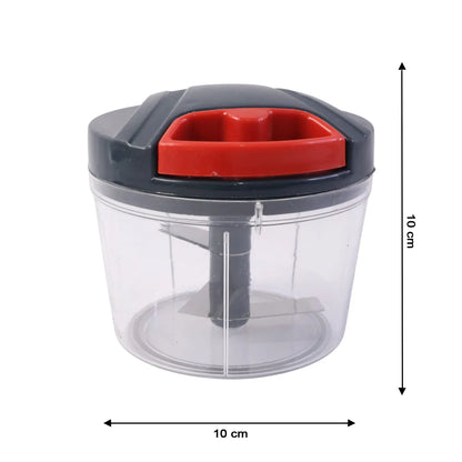 Compact Manual Hand-press Vegetable Chopper (1 Pc) - Zidbik
