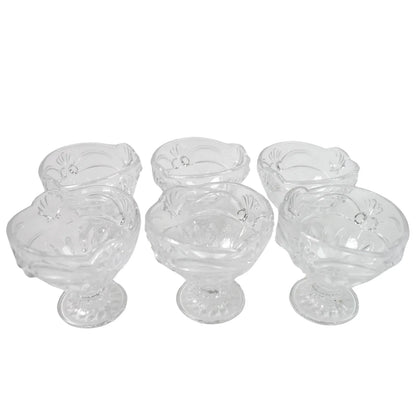 Glass Ice-cream Cup Set Home Kitchen Serving Or Dessert Cup (6 Pcs Set) - Zidbik