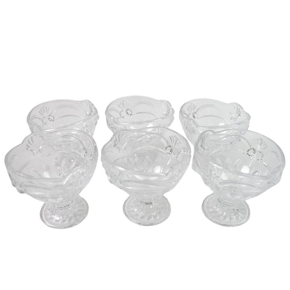 Glass Ice-cream Cup Set Home  Kitchen Serving Or Dessert Cup (6 Pcs Set) - Zidbik