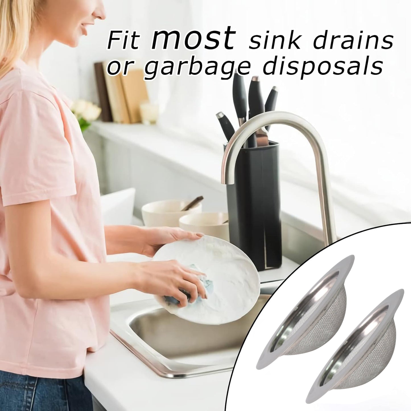 Supermom Stainless Steel Sink Strainer (1 Pc) - Zidbik