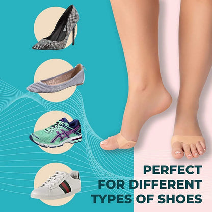 6257 Silicone Tiptoe Protector And Cover Used In Protection Of Toe For Men And Women - Zidbik