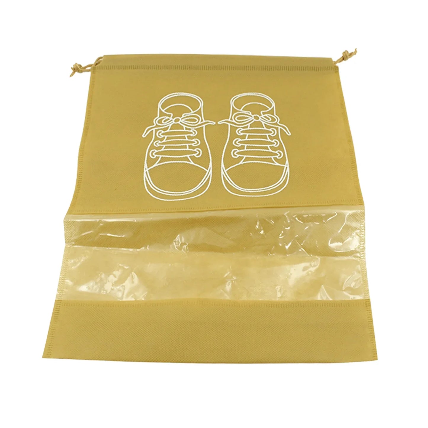 Beach Bag Shoes Storage Bag Closet Organizer Non-woven Travel Portable Bag Waterproof Pocket Clothing Classified Hanging Bag Shoe Bag Luggage Travel Portable Shoe Pouch Non Woven Transparent Window (1 Pc ) - Zidbik