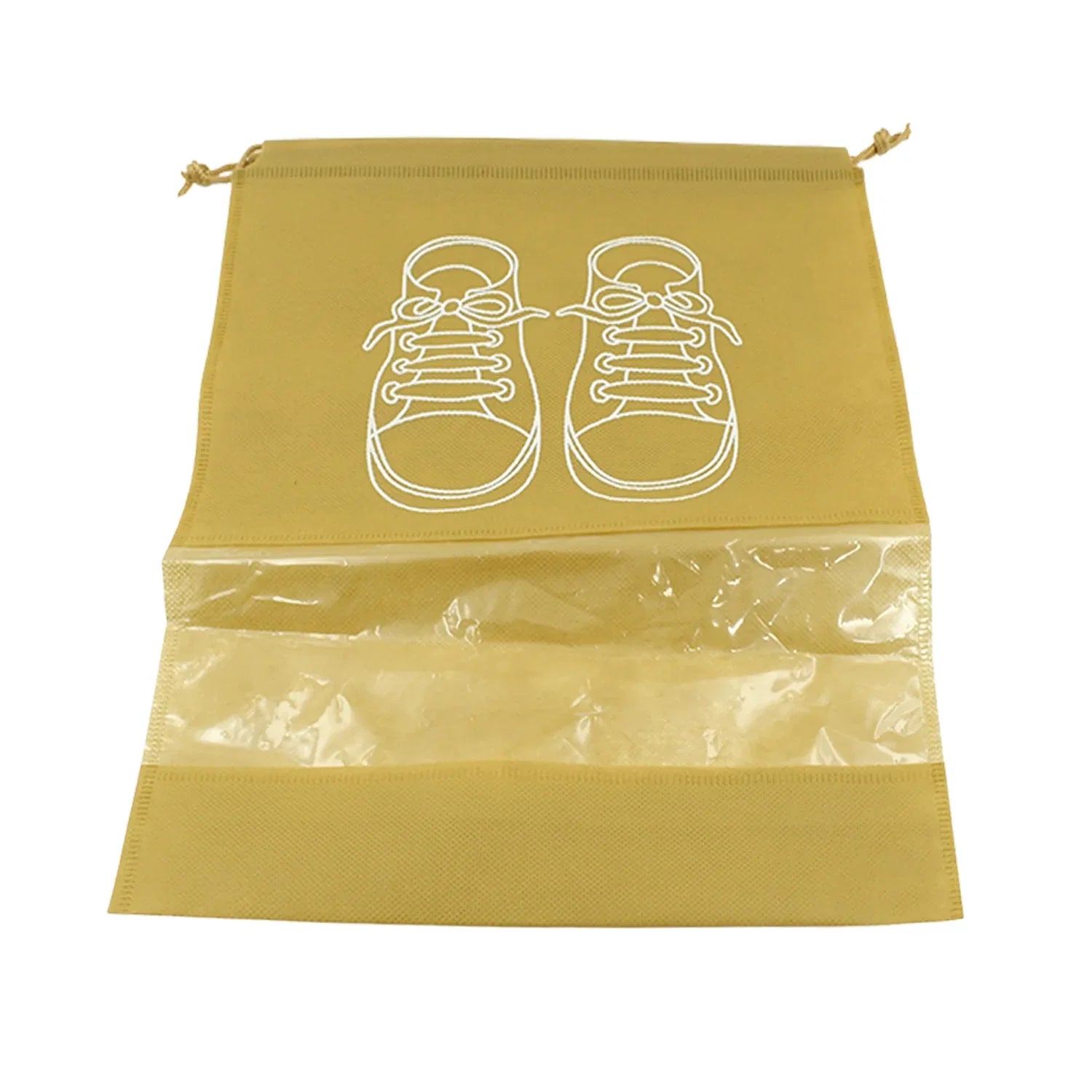 Beach Bag Shoes Storage Bag Closet Organizer Non-woven Travel Portable Bag Waterproof Pocket Clothing Classified Hanging Bag Shoe Bag Luggage Travel Portable Shoe Pouch Non Woven Transparent Window (1 Pc ) - Zidbik