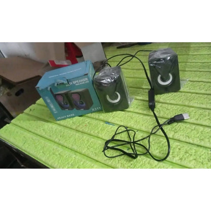 Rgb Desktop Speakers Plug And Play Usb Powered Speaker (2 Pc Set) - Zidbik