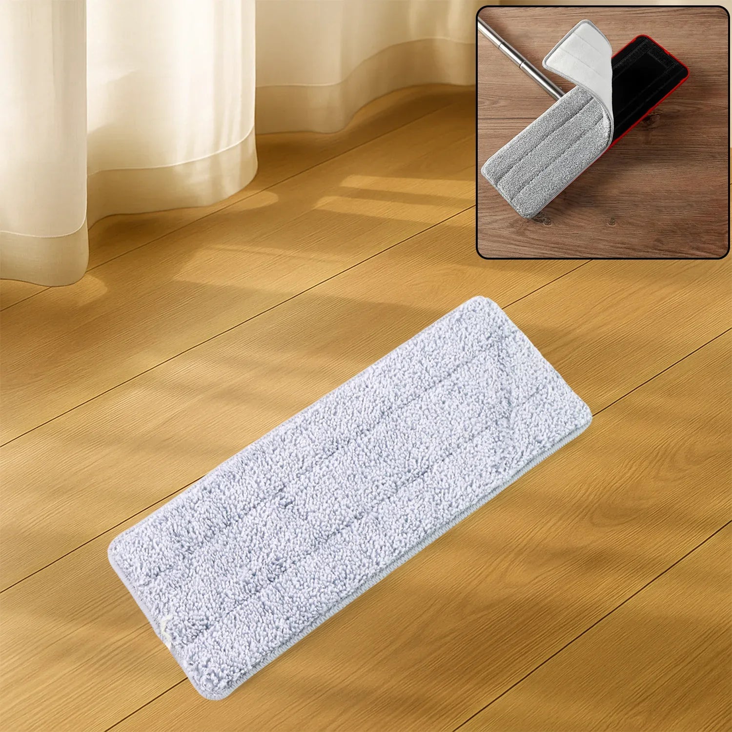 Reusable Microfiber Mop Pad Replacement (1 Pc) - Zidbik