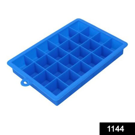 1144  Silicone Ice Cube Trays 24 Cavity Per Ice Tray Multicolour - Zidbik