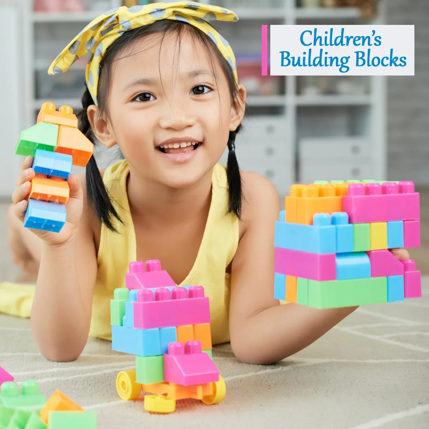8094 Blocks Set For Kids Play Fun And Learning Blocks For Kids Games For Children Block Game Puzzles Set Boys Children (Multicolor 60 Bricks Blocks) - Zidbik