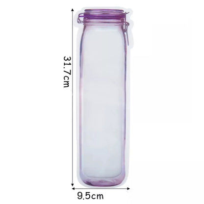 Food Storage Bag Bottles Shape Ziplock Bags Reusable (1 Pc  500 Ml) - Zidbik