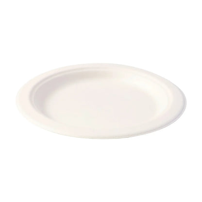 Freshee 6 Inch Round Compostable Bagasse Plate (10 Pcs Pack) - Zidbik