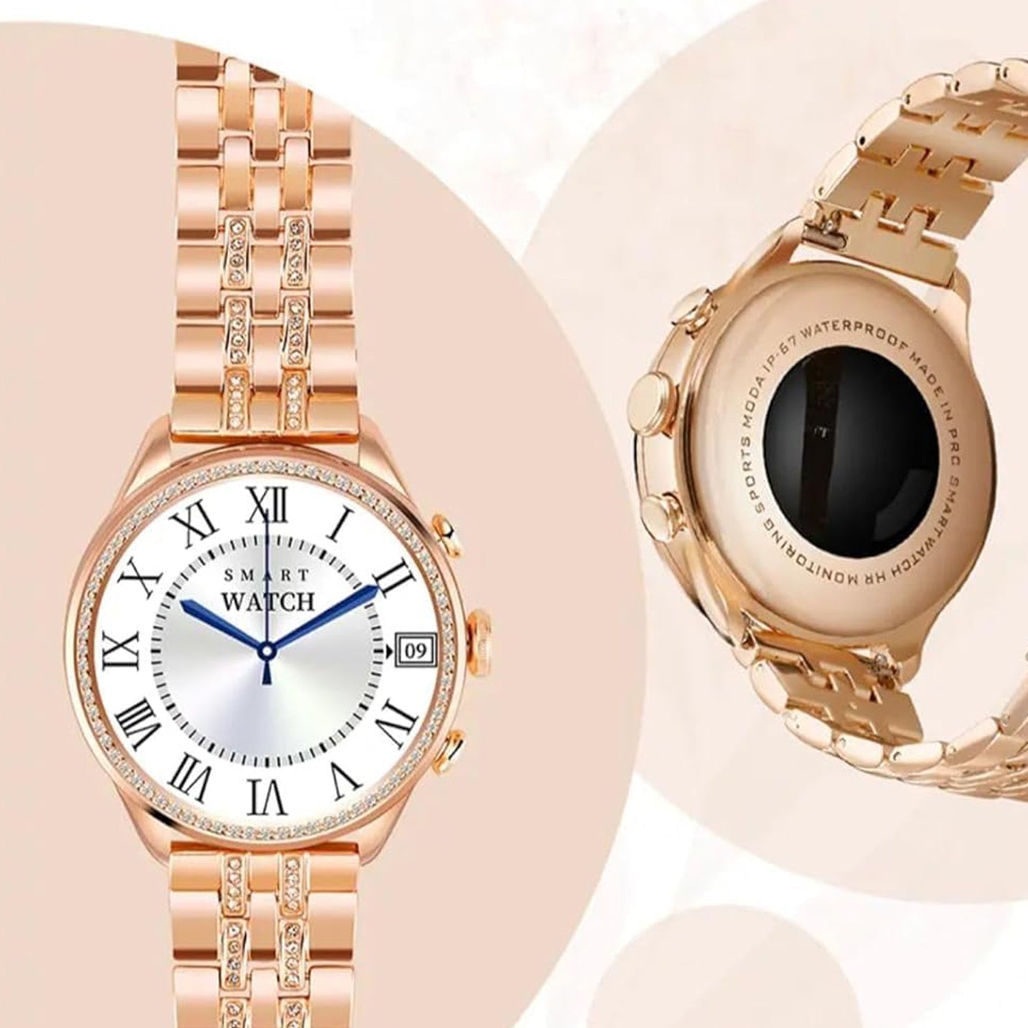 Gen 9 Diamond Strap Latest Smartwatch Hd Display 2 Straps (1 Set) - Zidbik