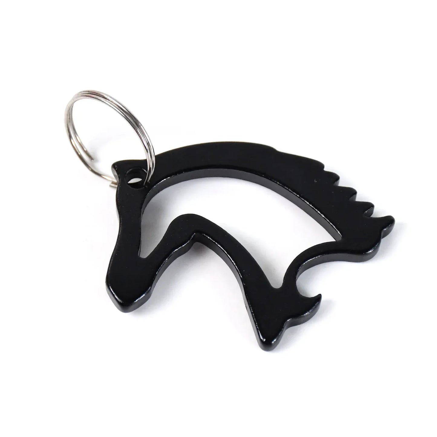 Metal Horse Face Shaped Keychain (1 Pc) - Zidbik