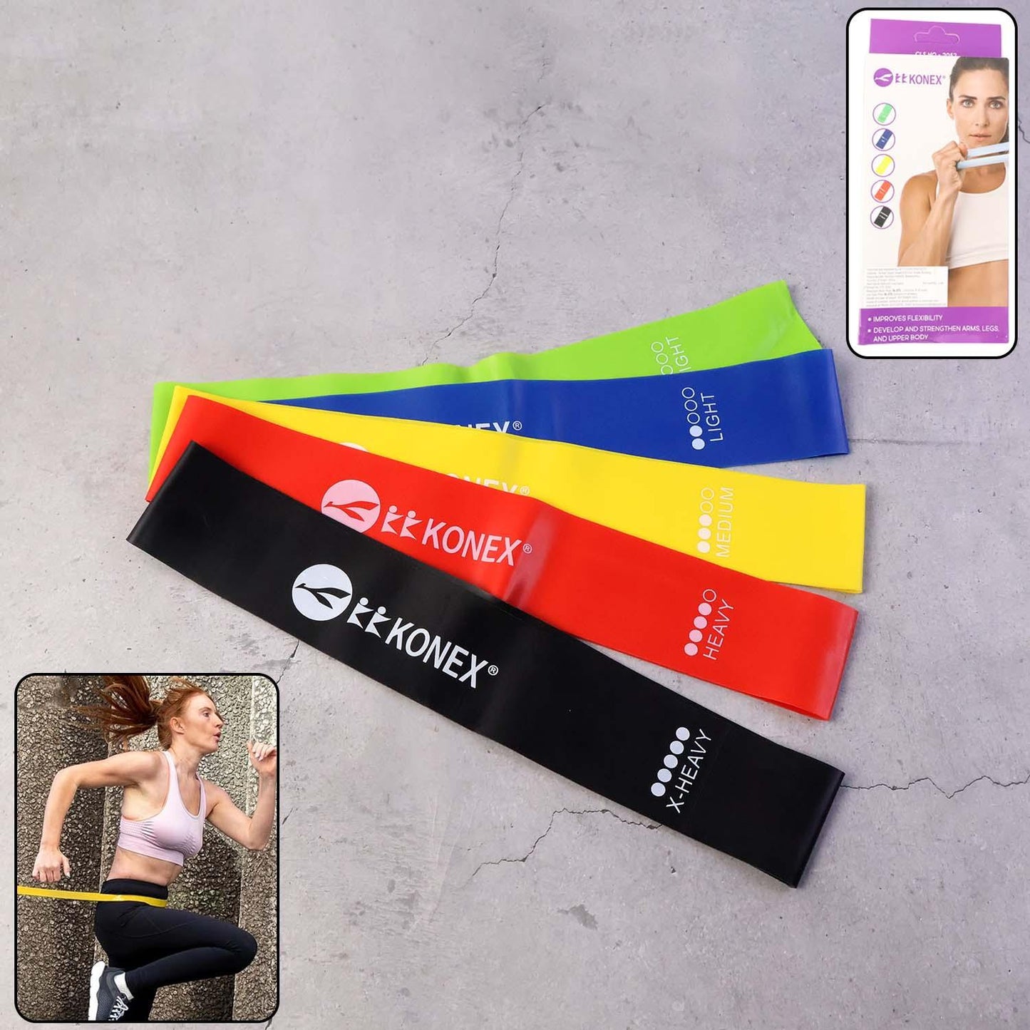 Resistance Loop Exercise Bands (5 Pc) - Zidbik