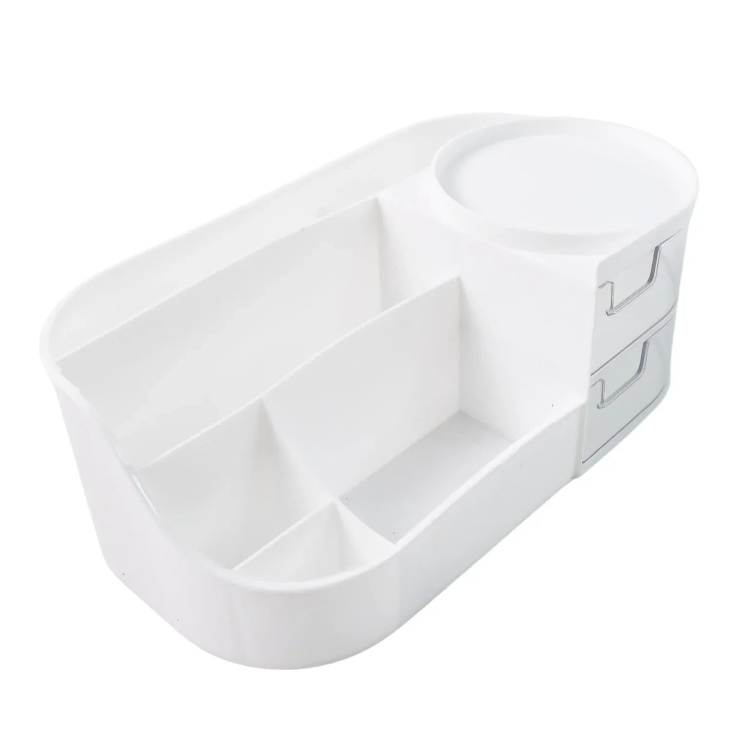 Multi-functional Plastic Vanity Storage Box - Zidbik