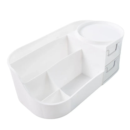 Multi-functional Plastic Vanity Storage Box - Zidbik