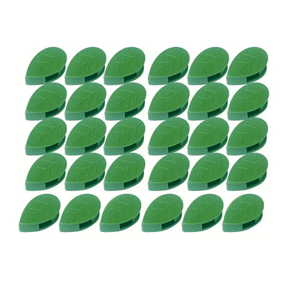 0311 Plant Climbing Wall Fixture Clip Self-adhesive Hook Vines Traction Invisible Stand Green Leaf Plant Clip Garden Wall Clip Plant Support Binding Clip Plants For Indoor Outdoor Decoration (30 Pcs Set) - Zidbik