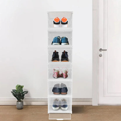 Stackable Multifunctional Storage For Clothes Foldable Drawer Shelf Basket Utility Cart Rack Storage Organizer Cart For Kitchen Pantry Closet Bedroom Bathroom Laundry (6 Layer 1 Pc) - Zidbik