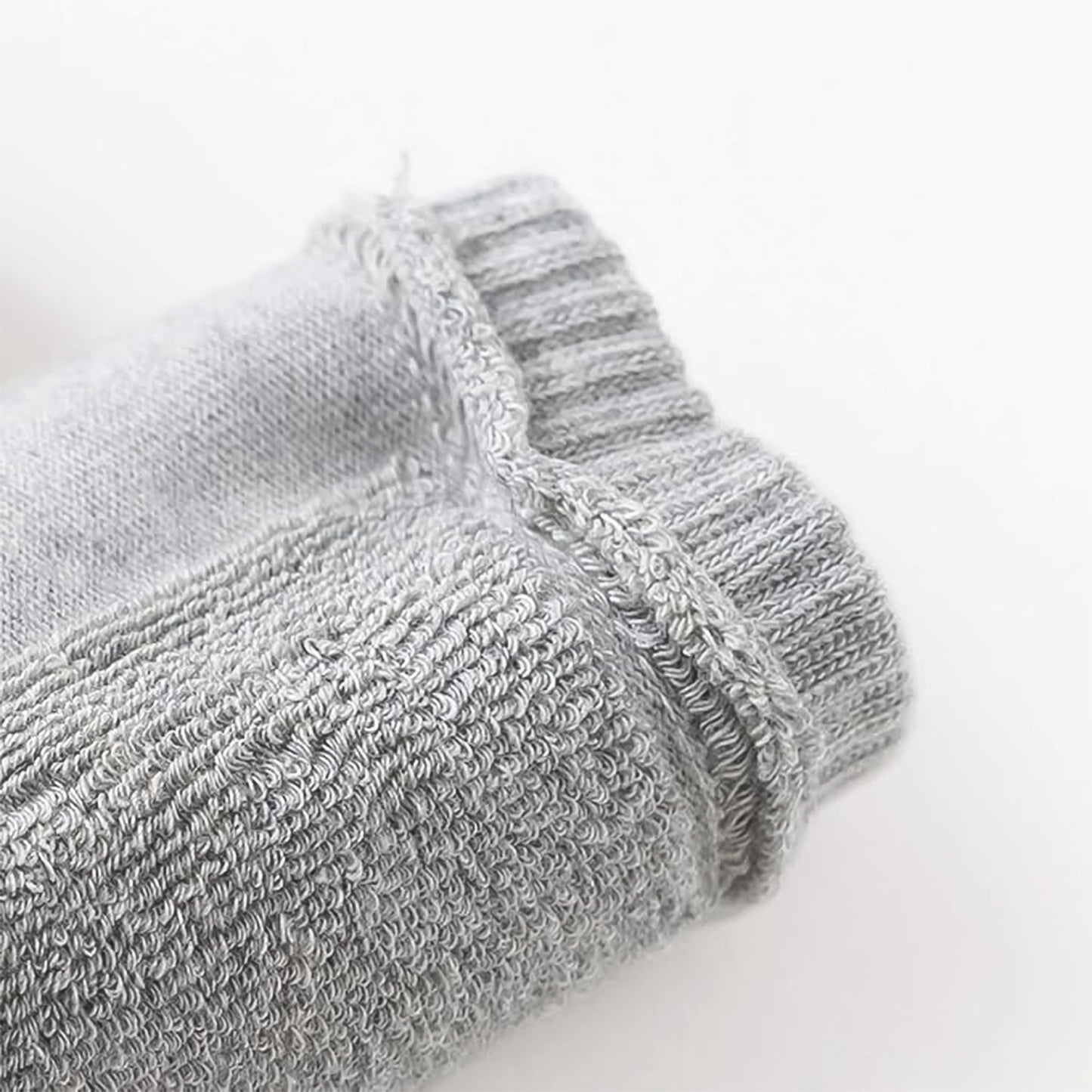 Light Grey Toddler Wool Knit Leg Warmer (Knee Guard) - Zidbik