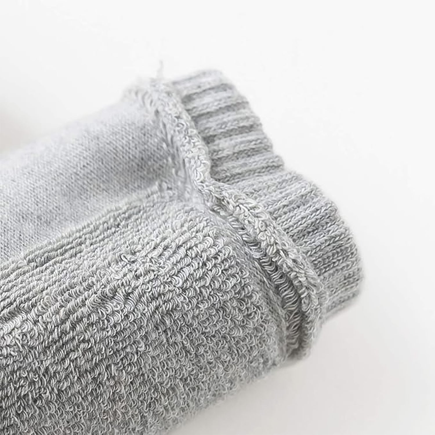 Light Grey Toddler Wool Knit Leg Warmer (Knee Guard) - Zidbik