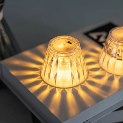 Cup Shape Crystal Table Lamp (1 Pc) - Zidbik