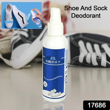 17686 Deodorant Spray For Shoes Socks Shoe Deodorizer Spray Shoe Odor Eliminator Spray Sneaker Shoe Deodorant Freshness For Work Shoes Safety Shoes Sports Shoes More (100 Ml) - Zidbik