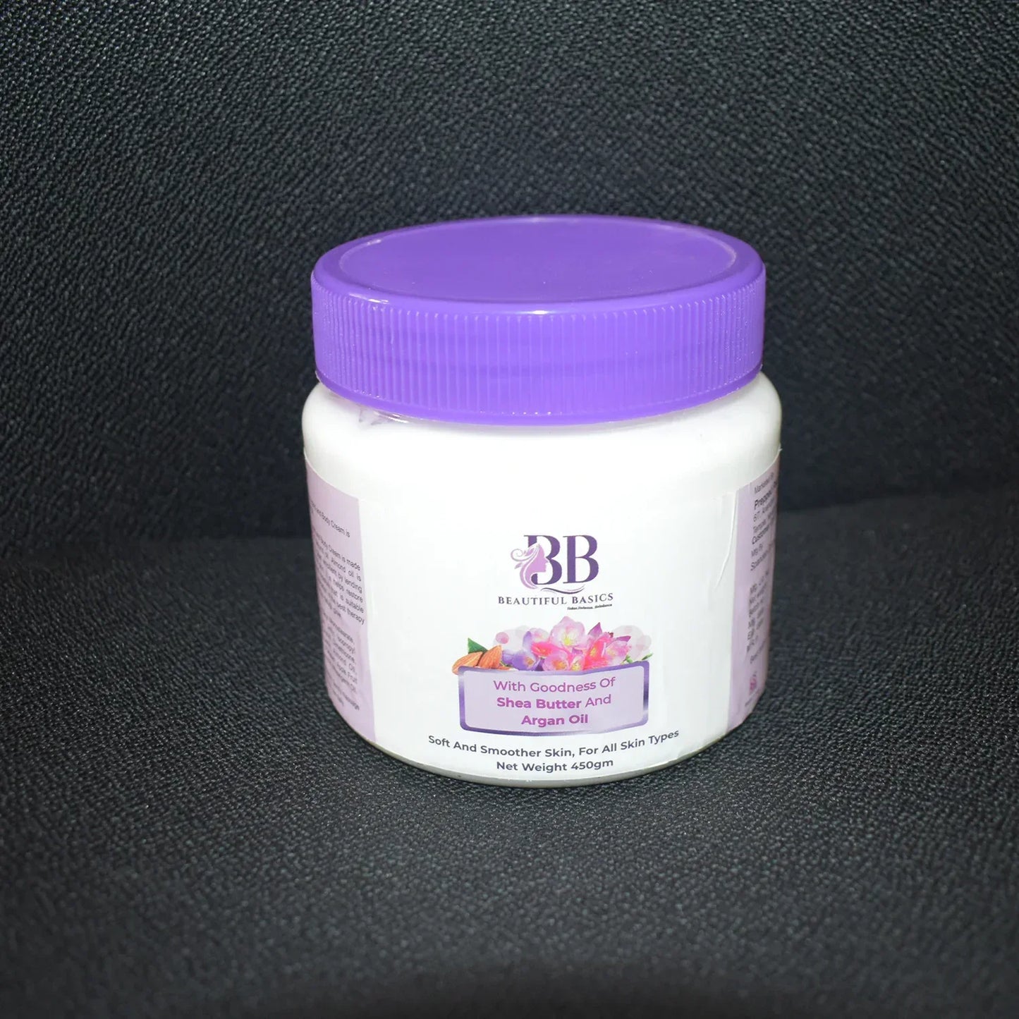 Beautiful Basics Shea Butter Argan Oil Body Cream 450g - Zidbik