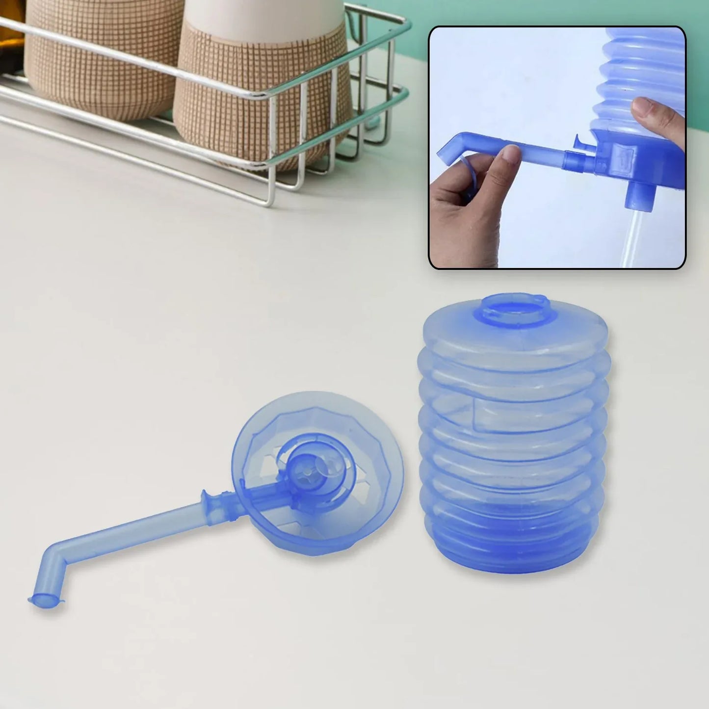 5494 Water Pressure Device Water Pump Household Water Pump Practical Water Pump Drinking Water Pump Manual Drinking Water Pump Dispenser Hand Press Manual Pump (1 Pc) - Zidbik
