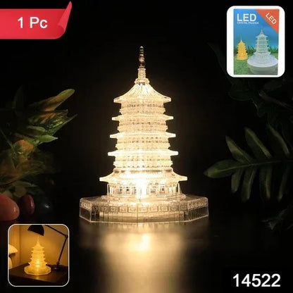 Premium Led Crystal Pagoda Decorative Light (1 Pc) - Zidbik