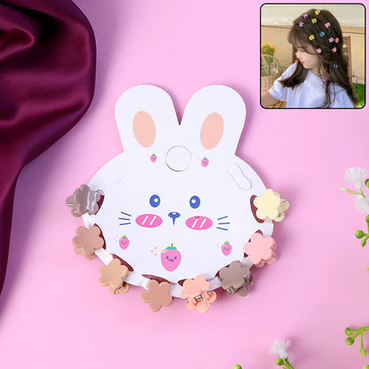 Premium Flower-shaped Mini Hair Claw Clip Set - Zidbik