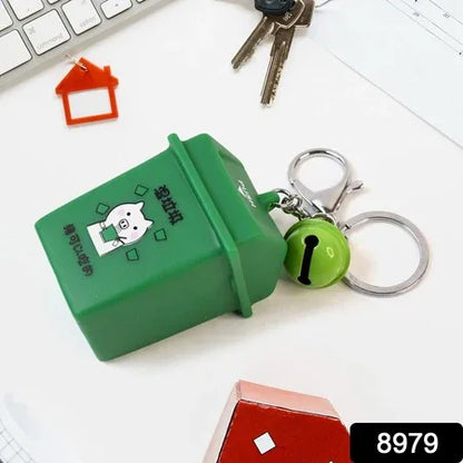 Trash Can Keychain Recycle Can Keyring Novelty Keychain Garbage Classification Keyholder For And Adults - Zidbik