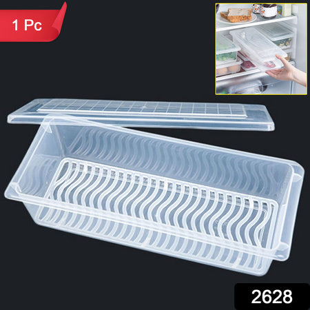 2628 Food Storage Container With Removable Drain Plate And Lid 1500 Ml (Pack Of 1 Pc) - Zidbik