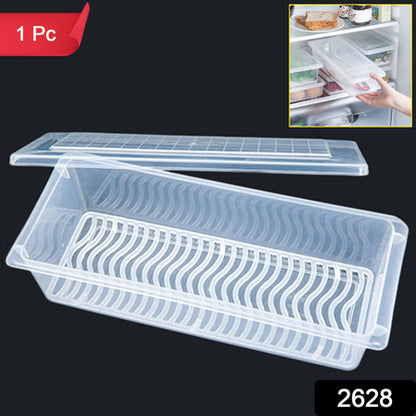 2628 Food Storage Container With Removable Drain Plate And Lid 1500 Ml (Pack Of 1 Pc) - Zidbik